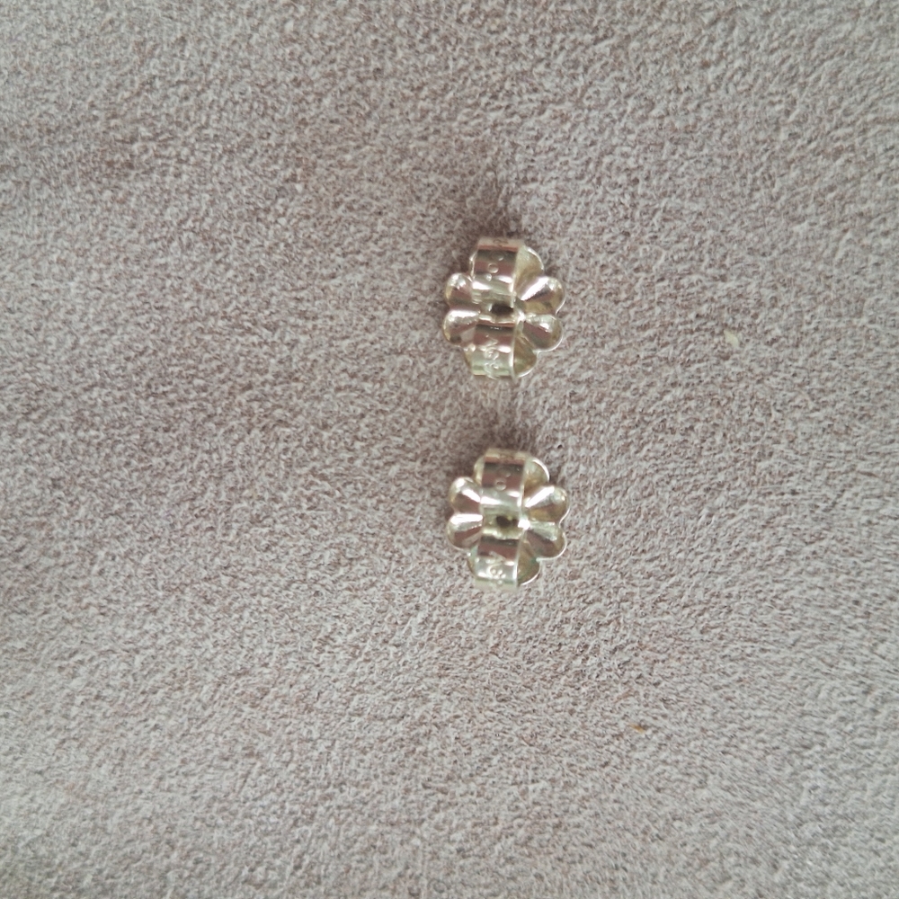 SS "Knot" earrings. Full set pouch, box, ribbon. Original backs. Giftable. $425